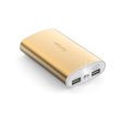 Yoobao 6013 Pro 10200mAh Magic Wand Powerbank with LED Torch, Dual Port Charger and Micro USB Cable for Smartphones and Tablets (Gold) Cheap