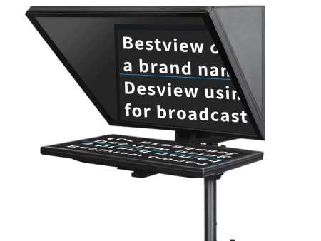 Desview   Bestview T15 T17 T22 (15 , 17 , 21.5 ) High Resolution Broadcast Teleprompter Set with Bluetooth Remote Control, Adjustable PTZ Mount, Foot Pedal and Mobile App Controls for DSLR and Mirrorless Camera Camcorder Cheap