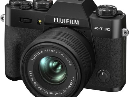 FUJIFILM X-T30 II Mirrorless Digital Camera with XC 15-45mm OIS PZ Lens, 26.1MP APS-C X-Trans CMOS 4 Sensor, 4K UHD DCI F-Log Video Recording, X-Processor 4 with Quad CPU, Wireless Bluetooth, Autofocus, 18 Film Simulation (Black, Silver) on Sale