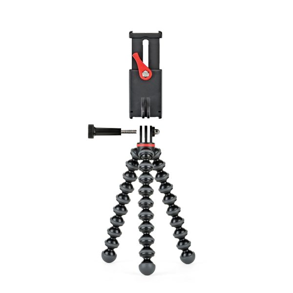 JOBY GripTight Action Kit Tripod with Detachable Smartphone Mounting Clamp & Camera Pin-Joint Attachment | 1515 Sale