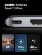 UGREEN 6-in-2 USB C HUB Thunderbolt 3 for MacBook Pro & Air with PD 100W Type C Fast Charging, 40Gbps High-Speed Data Transfer, and 6K Video Output with 4K UHD HDMI, USB 3.0 5Gbps, and SD   TF Memory Card Reader Online Sale