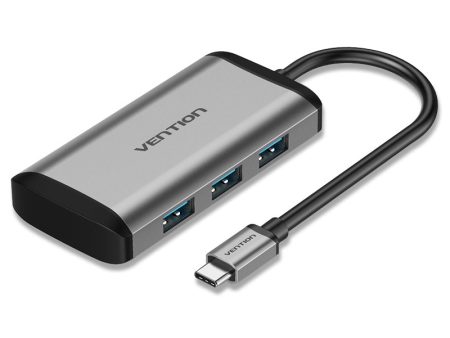 [CLEARANCE] Vention 5 in 1 USB Type-C Adapter Hub Multifunctional with 4 High Speed 5Gbps USB 3.0 Ports and Fast Charging 87W Power Delivery for PC and Laptops Online Hot Sale