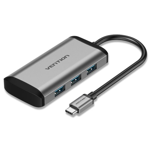 [CLEARANCE] Vention 5 in 1 USB Type-C Adapter Hub Multifunctional with 4 High Speed 5Gbps USB 3.0 Ports and Fast Charging 87W Power Delivery for PC and Laptops Online Hot Sale