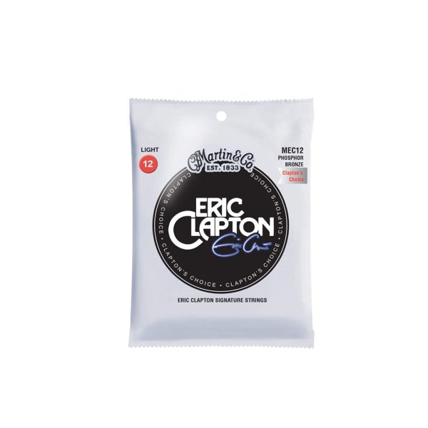 Martin & Co. Eric Clapton Signature 92 8 Phosphor Bronze Acoustic Guitar Strings Set (Light, Medium Gauge) | MEC12, MEC13 Sale