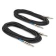 [CLEARANCE] Samson 1   3   6 Meters Instrument Cable Pack of 2 with 6.35mm Male to Male AUX Neutrik Mono Jack Connectors for Professional Audio Recording and Performance | ESAIC3 ESAIC10  ESAIC20 Hot on Sale