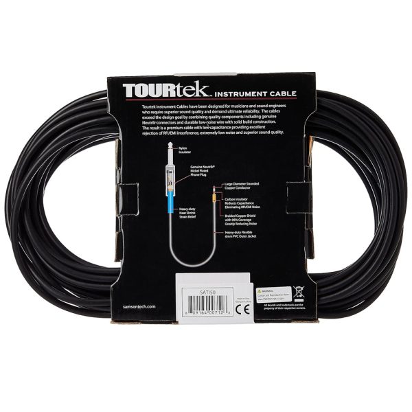 [CLEARANCE] Samson TOURtek TI 0.3   1   2   3   5   6   8   15 Meters 6.35mm AUX  Instrument Cable w  PVC Jacket, Nickel Plated Connectors, & Copper Mesh Shielding | ESATI1 ESATI13 ESATI6 ESATI10 ESATI15 ESATI20 ESATI25 ESATI50 on Sale