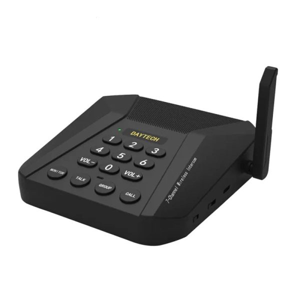 DAYTECH CI05US Multi-Channel Wireless Intercom System 1500m Long Range Two-Way Transmission for Home, Office, Hotel, Restaurant, Cafe, Clinic, Hospital Online Sale