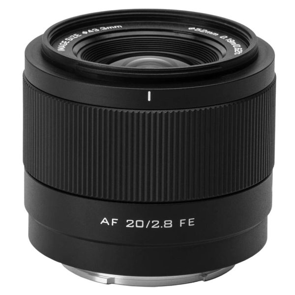 Viltrox AF 20mm f 2.8 FE Wide Angle Large Aperture STM Auto Focus Full Frame Prime Lens for Sony E-Mount Mirrorless Cameras | Black, White Cheap