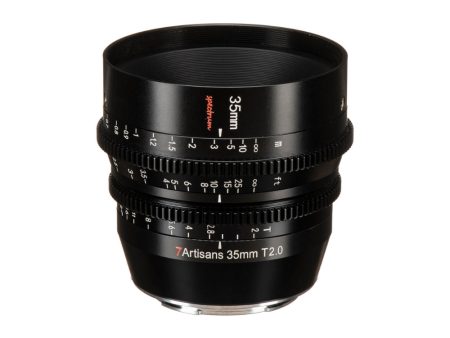 7Artisans Spectrum 35mm T2.0 Full Frame MF Manual Focus Prime Cine Lens with Cinema Grade 0.8 MOD Focus and Iris Gears for Nikon Z Mount Mirrorless Cameras (Black) Hot on Sale