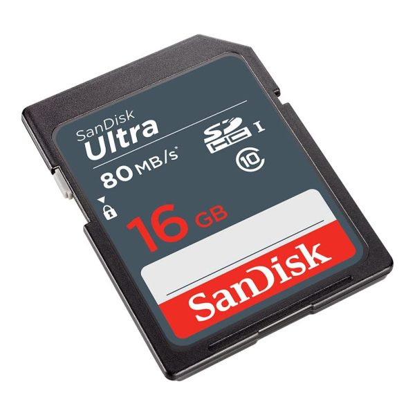 SanDisk Ultra SD Card UHS-I SDHC Class 10 80mb s Read and Write Speed (16GB) Online Sale