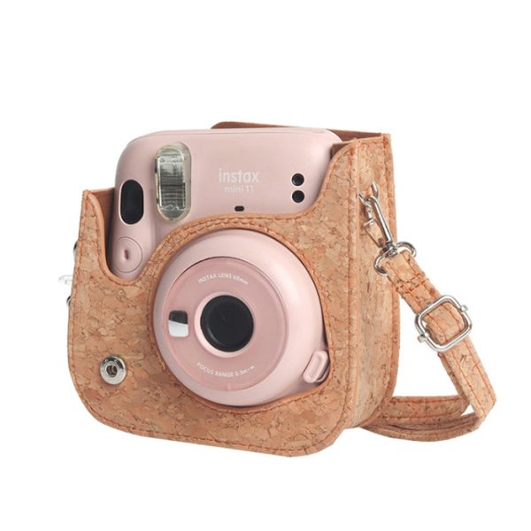 Pikxi BMP11 Cork Camera Bag with Adjustable Shoulder Strap for Fujifilm Instax Mini 11 Camera Cheap