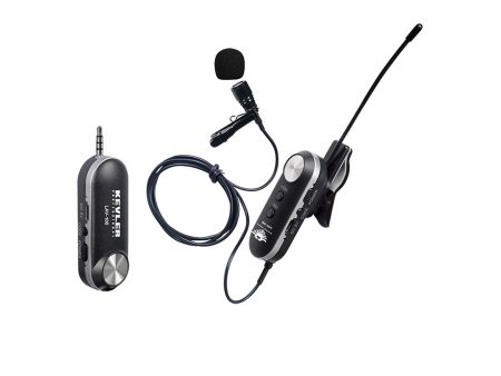 KEVLER LAV-100 Wireless Rechargeable Lavalier Microphone with 30m Max Broadcasting Range, 20 Selectable UHF Channel Frequencies and 400mAh Battery Capacity for Smartphones Sale