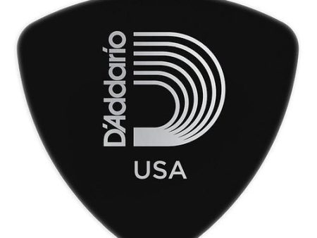 Planet Waves Premium Extra Heavy Guitar Pick with Wide Shape Celluloid Surface Area (1.25mm) (Black) | 2CBK7-100 X10 Hot on Sale