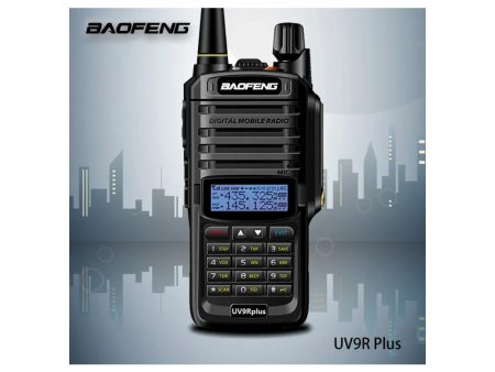 BaoFeng UV-9R PLUS (Single & Set of 2 3 4) Walkie-Talkie Dual-Band VHF UHF Transceiver 8W PC Programmable Two-Way Radio with 128 Store Channels, 136-174 400-520MHz Frequency Range, 9km Talking Range, Clear Voice Output, IP67 Waterproof Online Sale