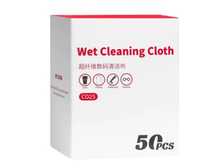 [CLEARANCE] Ulanzi CO25 50 pcs High-Density Fiber Lens Wet Cleaning Cloth 10x10cm for Camera, Glasses, Phone, and Screens | C059GBB1 Discount