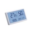 Benetech Digital Wall Humidity and Temperature Meter Indoor Hygrometer Thermometer with LCD Display, Year Month Day Date & 12 24-Hour Clock System | GM1371 GM1372 Online now