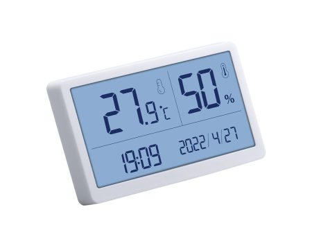 Benetech Digital Wall Humidity and Temperature Meter Indoor Hygrometer Thermometer with LCD Display, Year Month Day Date & 12 24-Hour Clock System | GM1371 GM1372 Online now