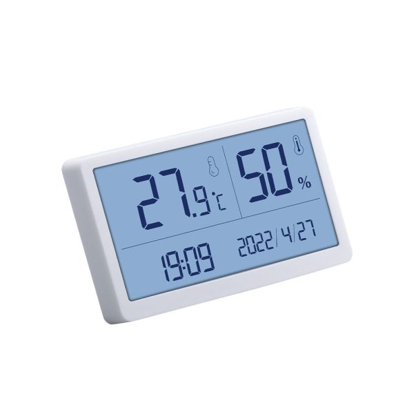 Benetech Digital Wall Humidity and Temperature Meter Indoor Hygrometer Thermometer with LCD Display, Year Month Day Date & 12 24-Hour Clock System | GM1371 GM1372 Online now