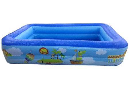 [CLEARANCE] UCassa 150cm x 110cm x 30cm 2-Layer Inflatable Swimming Pool Easy Set-up with Max 2ft Depth with Cute Summer Design Outdoor for Kids 15011030 Online