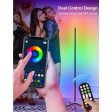 Luxceo F0102 RGB LED Corner Light Tube Stand Lamp with Remote and App Control - Photo & Video Studio Lighting Cheap