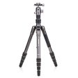 Benro BAT Aluminum Travel Tripod 5-Section Stand with Ball Head Dual Panning Reverse Folding Convertible to Monopod for Professional Photo and Video Production | FBAT05AVX20, FBAT15AVX20 Supply