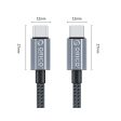 [CLEARANCE] ORICO GQA60 (1m   1.5m   2m) USB Type C to USB Type C Fast Charging Data Cable Type C 20V 3A PD 60W, 480Mbps Transmission Rate, Type C Nylon-Braided Aluminum Alloy for Smartphones, MacBook, Tablet, PC Hot on Sale