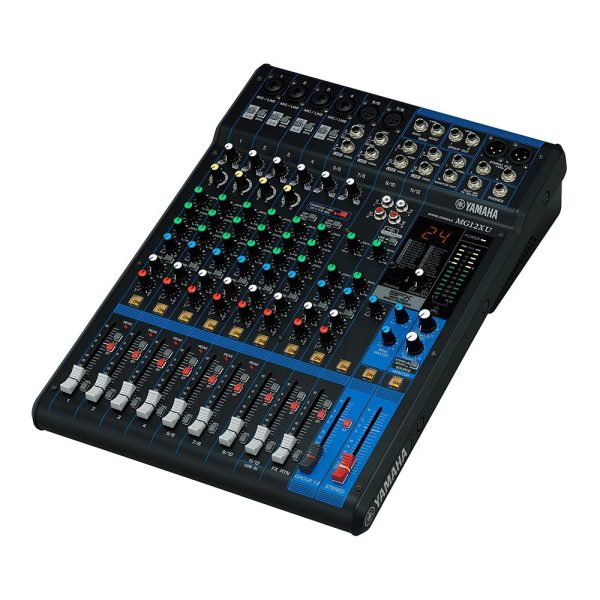 Yamaha MG12 Series 12-Channel Analog Console Mixer USB Audio Interface 12 In   6 Out with 24 SPX Effects, 3 & 2-Band EQ Equalizer, D-PRE Mic Preamps, 48V Phantom Power for DJ, Audio Mixing, Studio & Recording | MG12 MG12X MG12XU MG12XUK Cheap