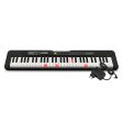 Casio LK-S250-FA 61 Keys Slim Lighting Digital Piano Keyboard with Adapter, Chordana Play App Support, Tones, Rhythms, and Auto-Accompaniment (Black) on Sale