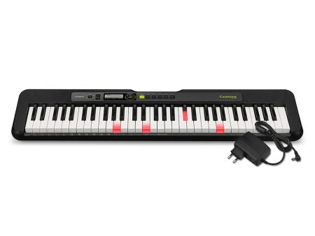 Casio LK-S250-FA 61 Keys Slim Lighting Digital Piano Keyboard with Adapter, Chordana Play App Support, Tones, Rhythms, and Auto-Accompaniment (Black) on Sale