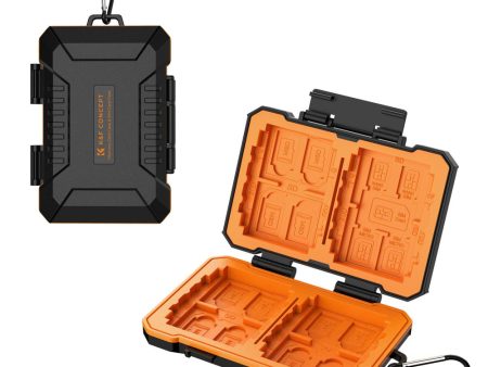 K&F Concept 29-Slot Memory Card Storage Case Shockproof Water-Resistant with SD, TF Micro SD, XQD, CF, SIM Card Slots | KF31-080 Supply