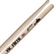 Vic Firth SGRE Matt Greiner Signature Hickory Taj Mahal Tip Drumsticks with Long Taper for Drums and Cymbals Online Hot Sale