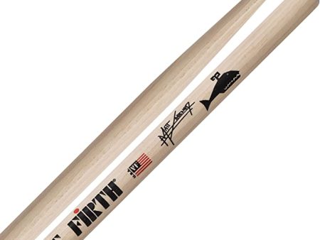 Vic Firth SGRE Matt Greiner Signature Hickory Taj Mahal Tip Drumsticks with Long Taper for Drums and Cymbals Online Hot Sale