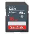 SanDisk Ultra SD Card UHS-I SDHC Class 10 80mb s Read and Write Speed (16GB) Online Sale