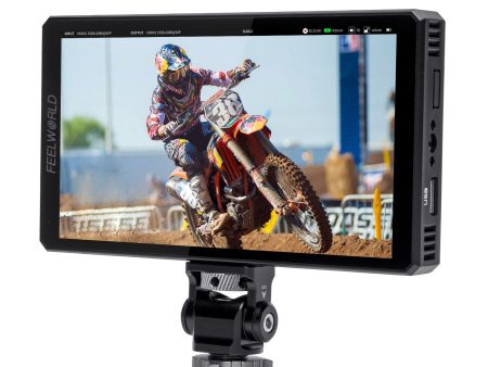 Feelworld CUT6 6  Screen Field On-Camera Monitor with Touchscreen Controls, 4K UHD HDMI and USB 2.0 Interface and Onboard Video Recorder for Professional Studio Videography Online Sale