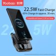 Yoobao LK10 10000mAh 22.5W Fast Charge Digital Display Mini Power Bank with Built-In Type C & Lightning Charging Cable, USB-A & USB-C Port for Phone, Tablet, Camera, iPhone, Android Smartphone, etc. - Black   Purple   Blue | Powerbank Online Sale