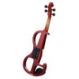 Fernando E358-2 4 4 4 String Electric Violin with Piezo-Style Pickups, Spruce Body, and 3.5mm AUX Output (Black, Red) Online Hot Sale