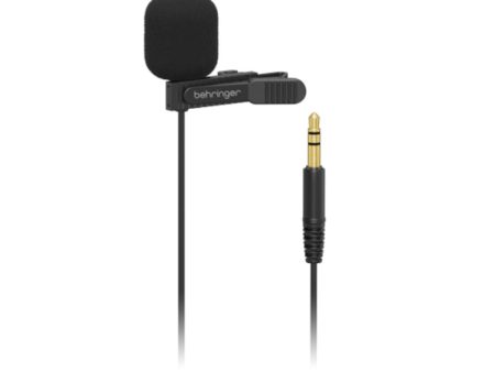 Behringer BC LAV GO Professional-Grade Condenser Lavalier Microphone for Mobile Devices with 3.5mm TRS Cable & 3.5mm TRRS Adapter, 1.2m Cable, Unidirectional, 50Hz-20kHz Frequency Response, Shirt clip, Windscreen & Carry Pouch Included Online Hot Sale