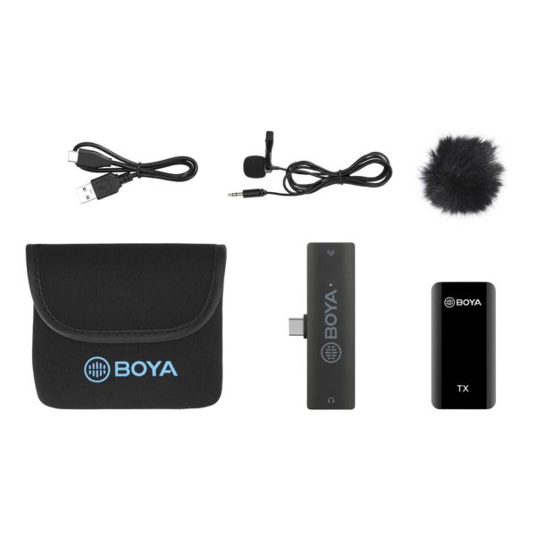 [CLEARANCE] Boya BY-XM6 2.4GHz Dual-Channel Wireless Microphone System with USB Type-C, 100m Range Operation, RXD Receiver, 3.5mm TRS Jack for Smartphones, Tablet, PC | S5, S6 on Sale