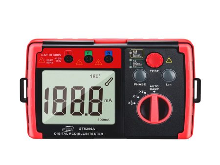 [CLEARANCE] Benetech GT5206A Digital ELCB and RCD Tester (Battery Included) with Testing Probes & Leads for Electrical Wires, Circuit Breakers, and Residual Current Devices Fashion