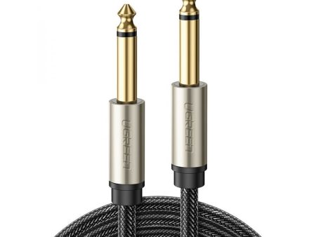 UGREEN 1   2   3   5 Meter Hi-Fi 6.35mm Male to Male AUX Instrument Audio Cable with Gold Plated Contacts, Nylon Braided Sleeves, and Zinc-Alloy Casing for Electric Guitars, Amplifiers, Mixers | 10636, 10638, 10639 For Discount