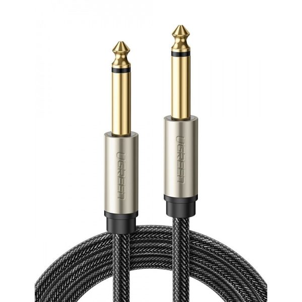 UGREEN 1   2   3   5 Meter Hi-Fi 6.35mm Male to Male AUX Instrument Audio Cable with Gold Plated Contacts, Nylon Braided Sleeves, and Zinc-Alloy Casing for Electric Guitars, Amplifiers, Mixers | 10636, 10638, 10639 For Discount