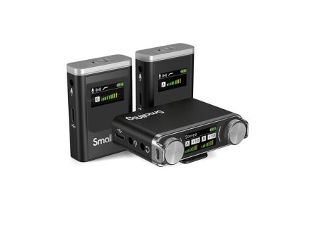 [CLEARANCE] SmallRig Forevala W60 2-Person Compact Wireless Microphone System 2.4GHz with LCD Displays | 3487 Sale