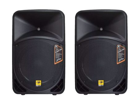 KEVLER FLEX-15D 15  500W 2-way Bass Reflex Active Loud Speaker with LCD Display and Class D Amplifier, Built-In USB Port   Bluetooth Function, XLR, RCA Line, Mic I O and DSP Controls Cheap