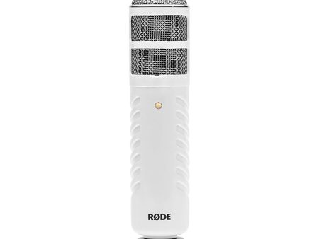 Rode Podcaster Broadcaster Quality Dynamic Cardioid USB Microphone with Internal Pop Shield for Audio and Speech Recording and Broadcasting (White) Sale