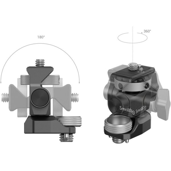 SmallRig Swivel and Tilt Adjustable 5  & 7  Monitor to Camera Mount (360 and 180 Degree) with ARRI-Style Screw Adapter for DSLR and Mirrorless Cameras | 2903B Supply