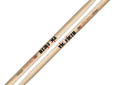 Vic Firth Ralph Hardimon Signature Hickory Wood Drumsticks Oval Tip Marching Tenor   Swizzle Sticks for Drums and Cymbals | SRHTS W Online Hot Sale