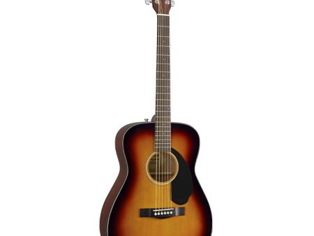 Fender CC-60S Concert Acoustic Guitar with 20 Frets, Walnut Fingerboard, Gloss Finish for Musicians, Beginner Players (Sunburst, Natural) Online Sale