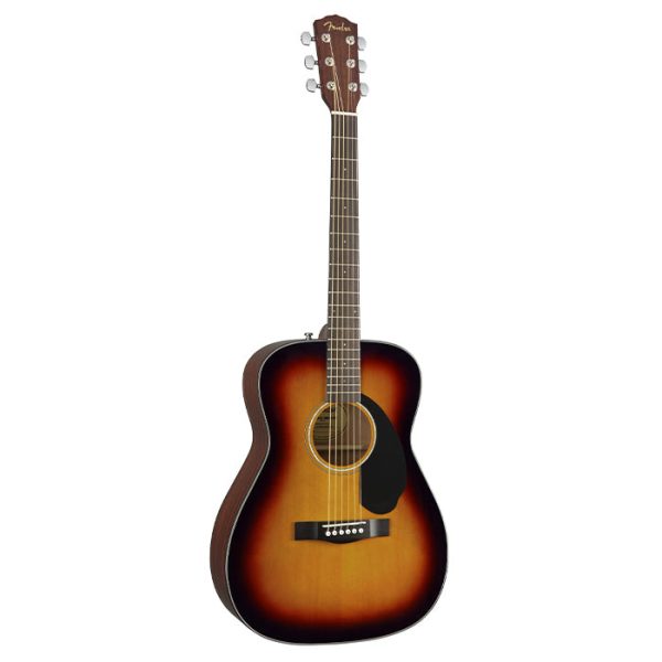 Fender CC-60S Concert Acoustic Guitar with 20 Frets, Walnut Fingerboard, Gloss Finish for Musicians, Beginner Players (Sunburst, Natural) Online Sale