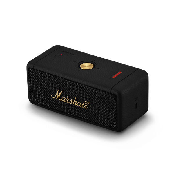 Marshall Emberton II Portable Bluetooth 5.1 Dynamic Speaker with IP67 Water and Dust Resistance, 360 Degree True Stereophonic Sound, 30 Hours Playtime and Iconic Amp-Style Design (Black) Discount