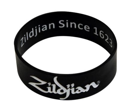 Zildjian Silicone Wristband Bracelet Baller for Drummers and Musicians (Black) | T4543 Supply